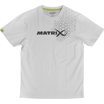 Matrix tričko White Hex Print T-Shirt