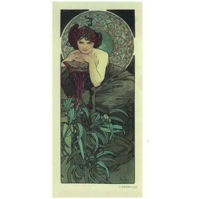 Pohlednice A. Mucha - Emerald