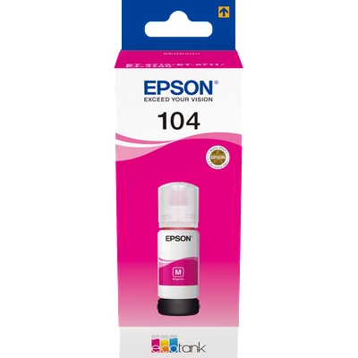 Epson Бутилка мастило за Epson EcoTank ET-2710/ET-2860/ET-2870 Series - Ink - /104/ / C13T00P340 - Magenta - PN C13T00P340 (C13T00P340)