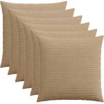 vidaXL Калъфка за възглавница 6 pcs HEERLEN Кафяво 70 x 70 cm кордурой (913276)
