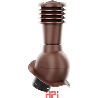HPI Odvětrávací set 125/110 mm vysoký profil pro plechové tvarované krytiny hnědá