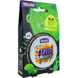 TUBAN Сензорна маса за моделиране Tuban - Tubi Smart, 50 g, светеща в тъмното (TU3849) - ozone