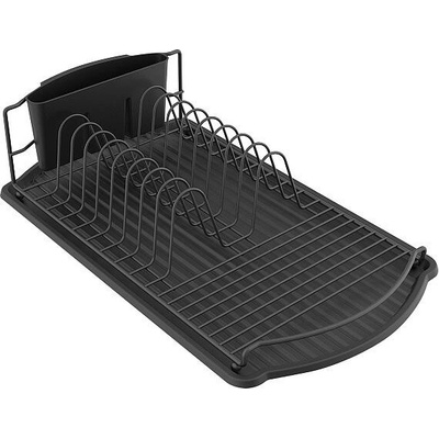MSV odkapávač na nádobí DISH, černý, ocel, 47,5 x 26,5 x 11 cm