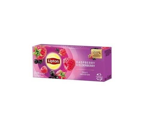 Lipton Raspberry with Elderberry 20 sáčkov