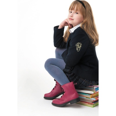 Knittex Dětské punčochy College 50 den stříbrná