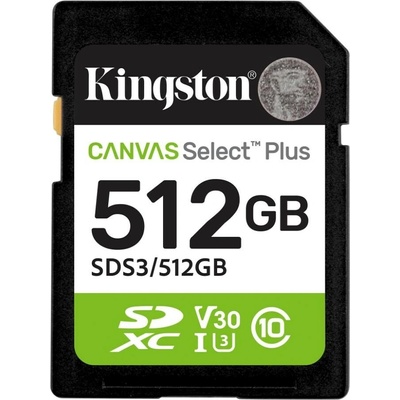 Kingston SDXC karta 512GB Canvas Select Plus SDS3/512GB