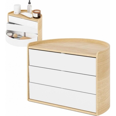 Umbra Otočný organizér na kosmetiku Moona White