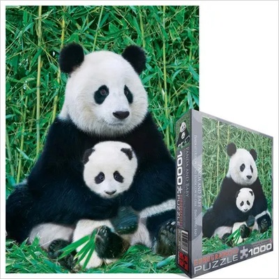 EUROGRAPHICS - Puzzle Panda and cub - 1 000 piese
