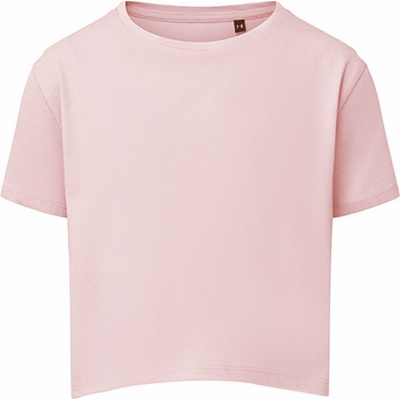 TriDri® Volné dívčí crop top boxy tričko