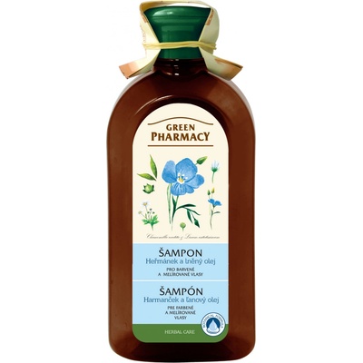 Green Pharmacy šampon pro barvené a melírované vlasy Heřmánek a lněný olej 350 ml