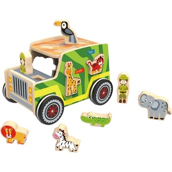 Image 1 of Tooky Toy Дървен сортер Tooky Toy - Сафари (109001)