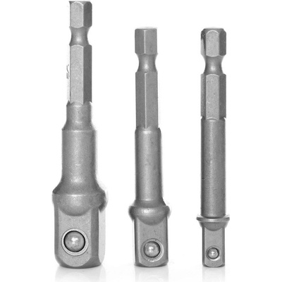 Adaptéry na gola hlavice do vrtačky, vel. 1/4”, 3/8”, 1/2”, sada 3 ks Tagred – Zboží Dáma