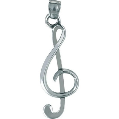 Šperky4U Ocelový přívěšek houslový klíč OPP1891