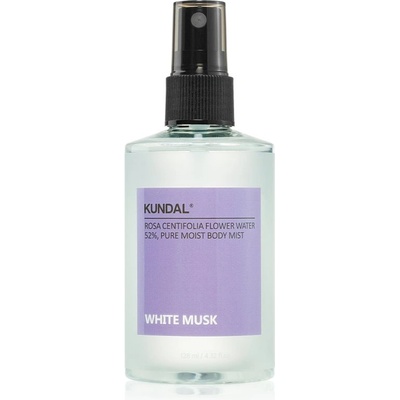 KUNDAL Pure Moist Body Mist White Musk мъгла за тяло с успокояващ ефект 128ml
