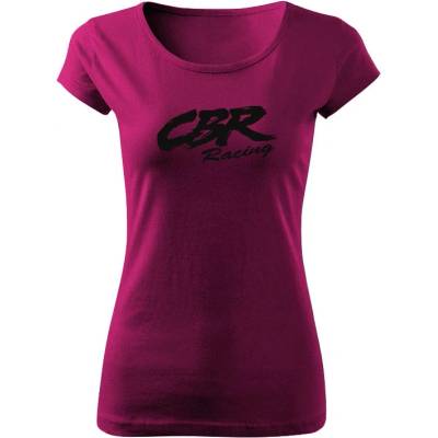 Tričko CBR racing dámske tričko Fuchsiová Čierna