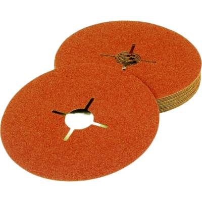 3M 3M 27618 Fíbrový Kotúč 987C Oranžový, 125 mm x 22 mm, 36+ Priemer: 115 mm, Veľkosť zrna: 36+