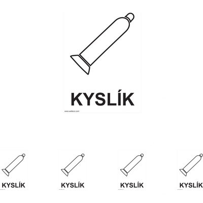 Walteco Kyslík 148x210mm, formát A5, samolepka Množstvo: 5 ks , 20053BP1