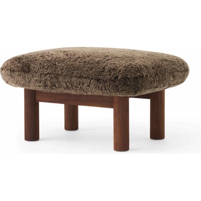 Audo Copenhagen Ottoman Brasilia, Sheepskin root/walnut