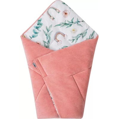 Bubaba Бебешко одеяло 2 в 1 Bubaba - Розова приказка, 65 х 65 cm (80074)