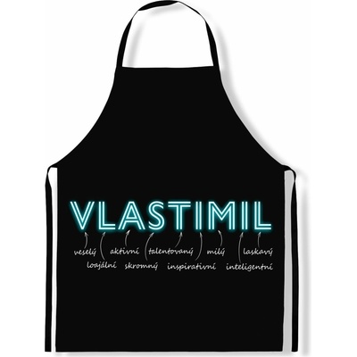 IMPAR Zástěra Mužská jména Neon Vlastimil