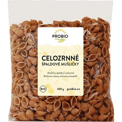 Probio Bioharmonie Špaldové celozrnné mušličky BIO 400 g
