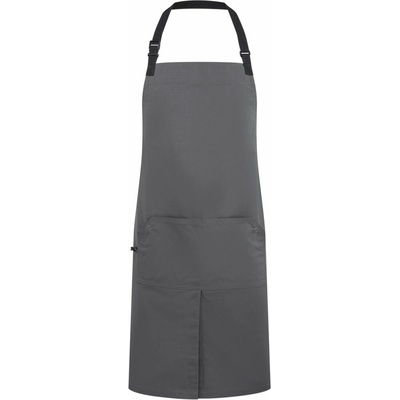 Premier PR 023 dark grey Zástěra s laclem "Utility 2.0"