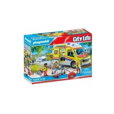 PLAYMOBIL 71202 City Life - Rettungswagen mit Licht und Sound