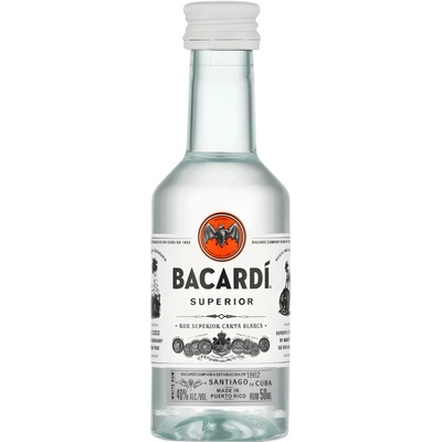 Bacardi Carta Blanca 40% 0,05 l (čistá fľaša)