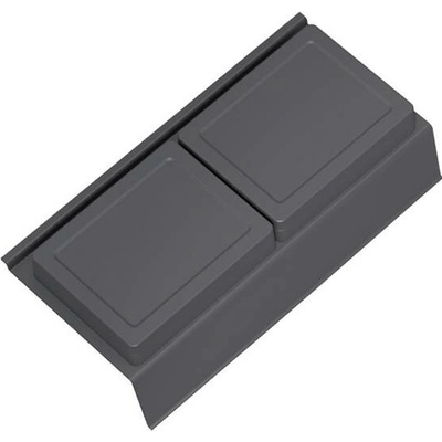 GOLLINUCCI Koupelnový organizér s přísl. pro hloubku 270 mm, antracit 122x242x69