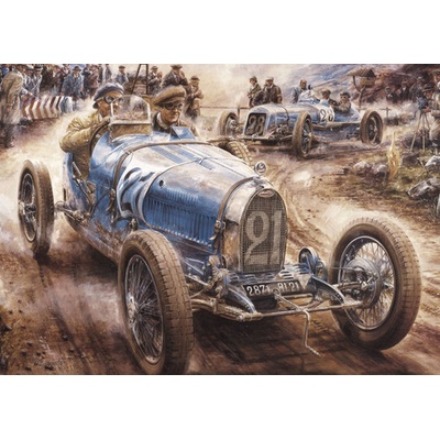 (B) 3D pohľadnica Bugatti 1928