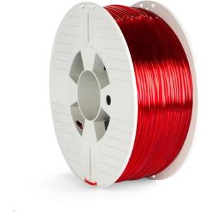 Verbatim 55062 3D филамент, PET-G, 2, 85mm, 1000g, 123m, Прозрачно червен (Transparent red) (55062)