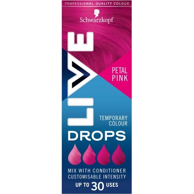 Schwarzkopf Live Drops Ružový kvet farbiace kvapky na vlasy, 30 ml