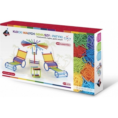 ASKATO Stavebnice tyčinky 360 ks