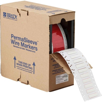 Brady HX-250-150-WT / 117077, PermaSleeve Heatex označovacie návleky, 38.10 mm x 11.15 mm