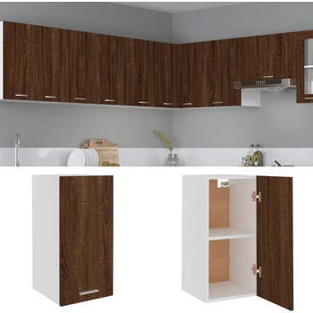 Image 1 of vidaXL Висящ шкаф "Lyon" кафяв дъб 29, 5x31x60 см, инженерно дърво (826622)