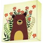 Comandante Diamond embroidery Dotz Diamond, Dotz box Diamond Mosaic Teddy Bear Brown DBX053