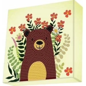 Comandante Diamond embroidery Dotz Diamond, Dotz box Diamond Mosaic Teddy Bear Brown DBX053