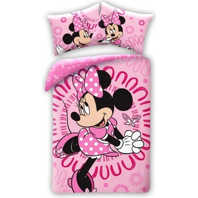 HALANTEX Obliečky Minnie pink Bavlna 140x200 70x90