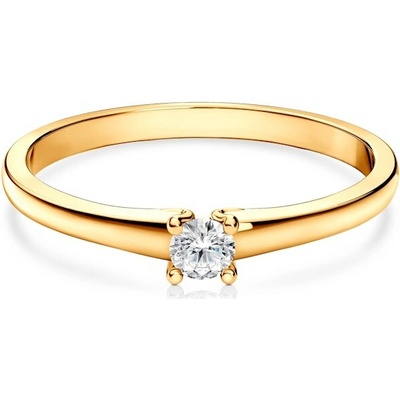 Savicki Zásnubný prsteň žlté zlato diamant SAV MIN7 D1 ZZ
