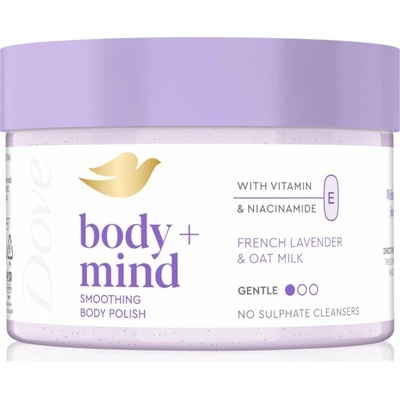 Dove French telový peeling lavender & oat milk 295 ml