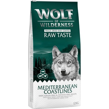 Wolf of Wilderness Mediterranean Coastlines jahňacie kuracie & pstruh 2 x 12 kg
