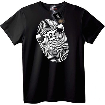 NOONEBRAND Тениска Отпечатък на скейтборд - XS, Black