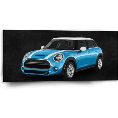 Sablio Obraz Mini sedan Černé pozadí - 110x50 cm