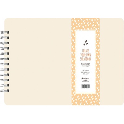 draSca Scrapbook - Inspiration Album Wire 297x210mm Cream (24 listů - 250g/m2)