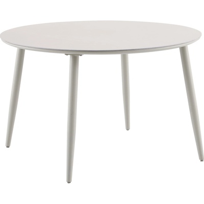 Sunfun Solo FTA30762G Záhradný stôl, ø 120 × 74 cm, hliník, prírodný kameň,