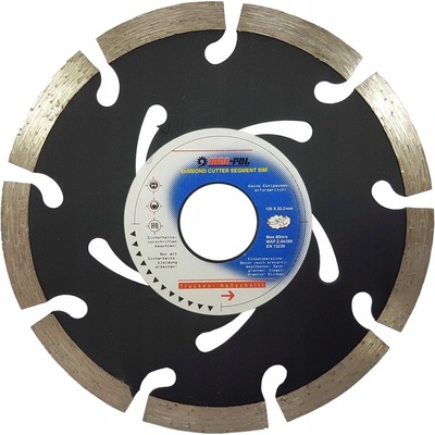 Mar-Pol Diamantový kotúč segment 125 x 7 x 22.2 mm M08732