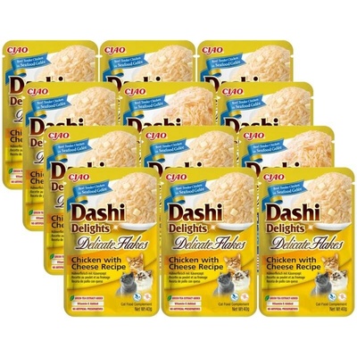 Dashi Delights Delicate Flakes Chicken & Cheese 12 x 40 g
