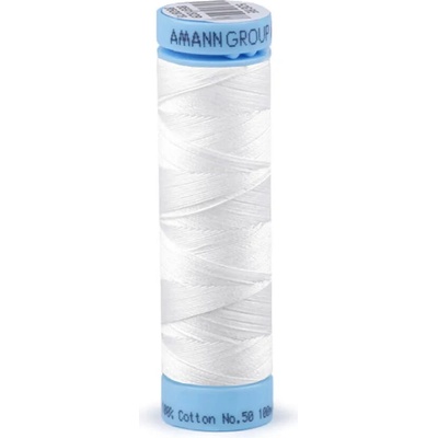 Bavlněné nitě 100 m Etiketní č.50 Triana Amann Varianta: 2000 White, Balení: 5 ks