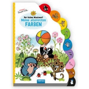 Trötsch Der kleine Maulwurf Pappenbuch mit Register Meine allerersten Farben | Trötsch Verlag (2022)