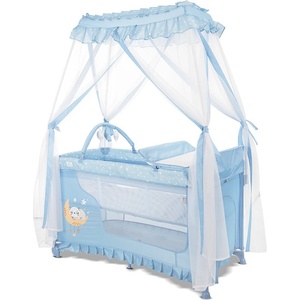 Lorelli Сгъваема бебешка кошара Lorelli Premium - Magic Sleep, Blue (10080482607) - ozone